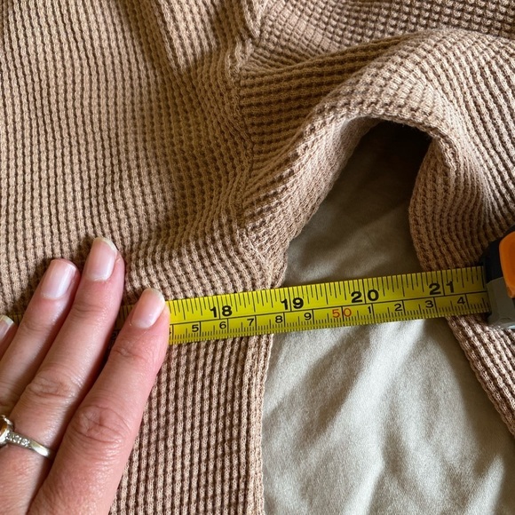 The Good Alma Women’s Waffle Tan Cardigan Duster XS Loungewear Beach Leisure Top - Picture 8 of 10